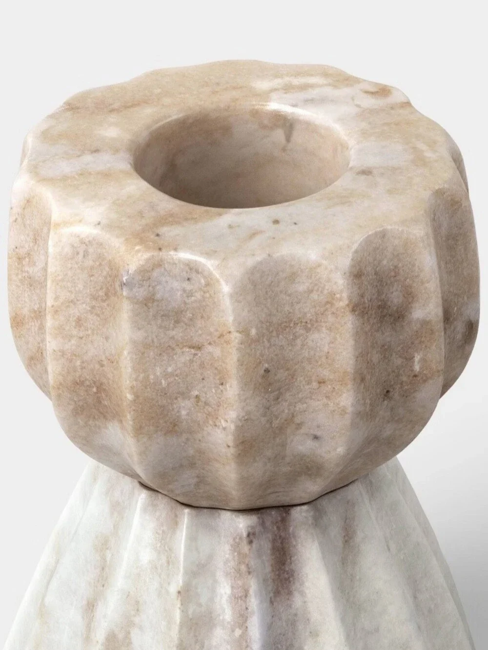 Short Marble Taper Candle Holder - Threshold' designed with Studio McGee